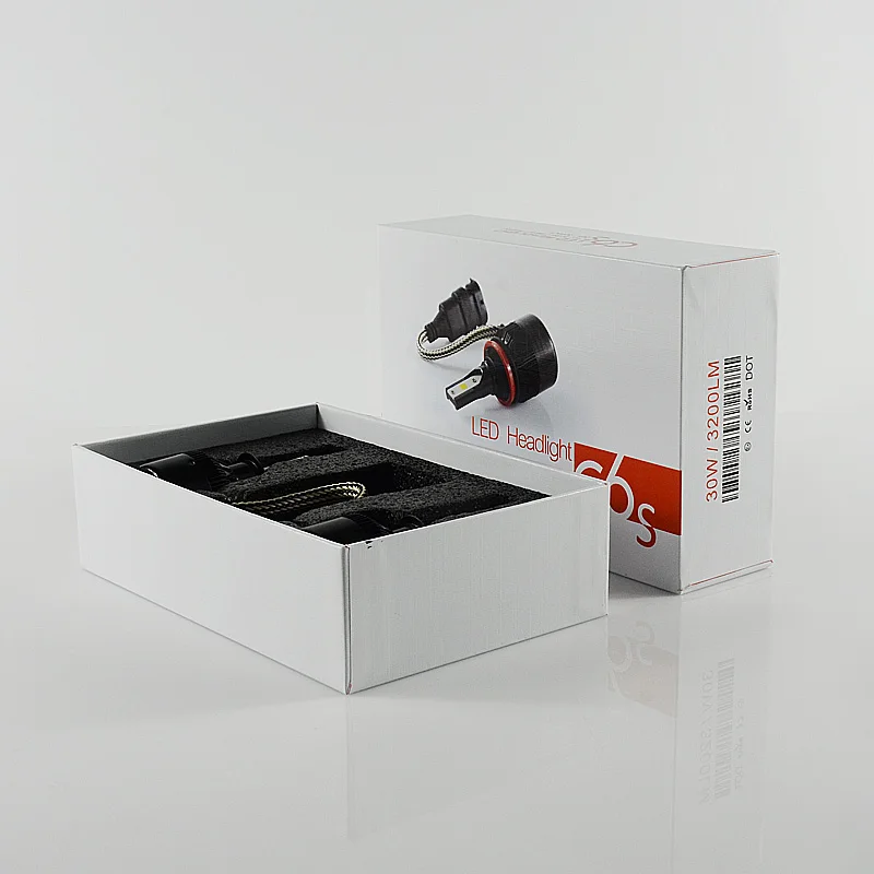 Бесплатная доставка самый дешевый C6S C6 авто светодиодный лампы KIT огни 60 Вт 6400LM IP68