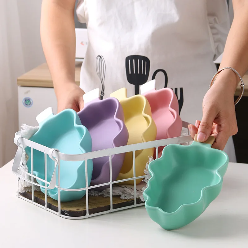 Креативная Рождественская елка, Детские тарелки Ceramica, посуда для выпечки, жаркое, миска для перекуса, блюдо, голубой цвет, Детская Подарочная тарелка, 1 шт., Прямая поставка