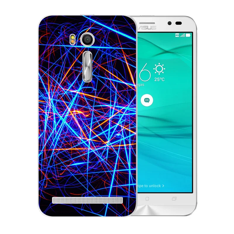 Чехол для телефона Asus Zenfone Go ZB552KL с розовым узором чехол 5 дюймов мягкий ТПУ