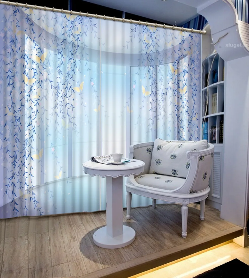 Европейские римские занавески красивые для девочек красивая Цветочная лоза