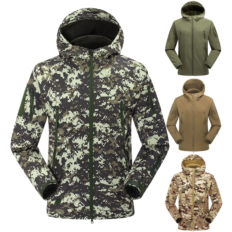 Новые мужские куртки Softshell пальто для кемпинга пешего туризма Мужская теплая