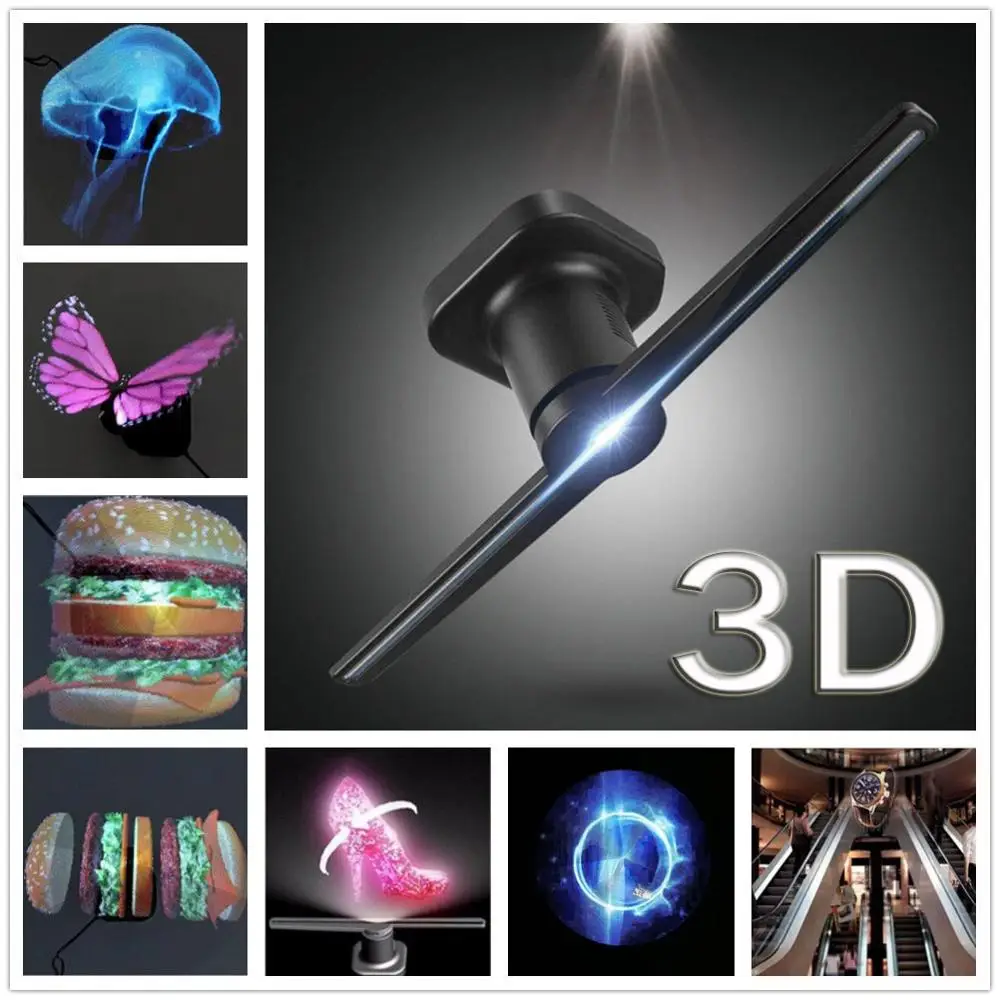 Голограмма для рекламы 3D светодиодный вентилятор голографическая 3d изображение