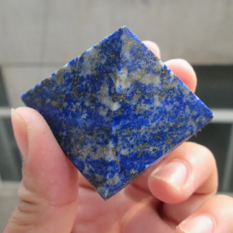 

50*50mm 100% Natural Lapis Lazuli Pyramid Polished High Quality Reiki Healing Crystal Pyramid Wholesale Mineral Quartz Stone