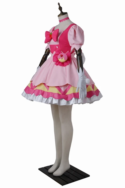 Костюм для косплея Usami Ichika KiraKira Precure A La Mode Cure Whip костюм Хэллоуина девочки розовое