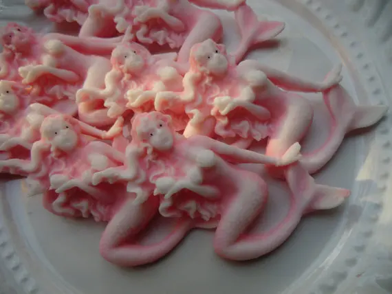 Силиконовая форма для мыла русалки милая небольшая ручной работы ароматических