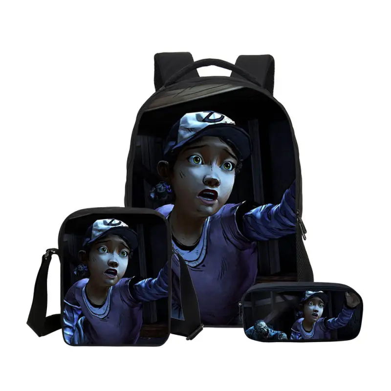 3 шт./компл. и с изображениями из сериала Ходячие мертвецы школьные сумки для