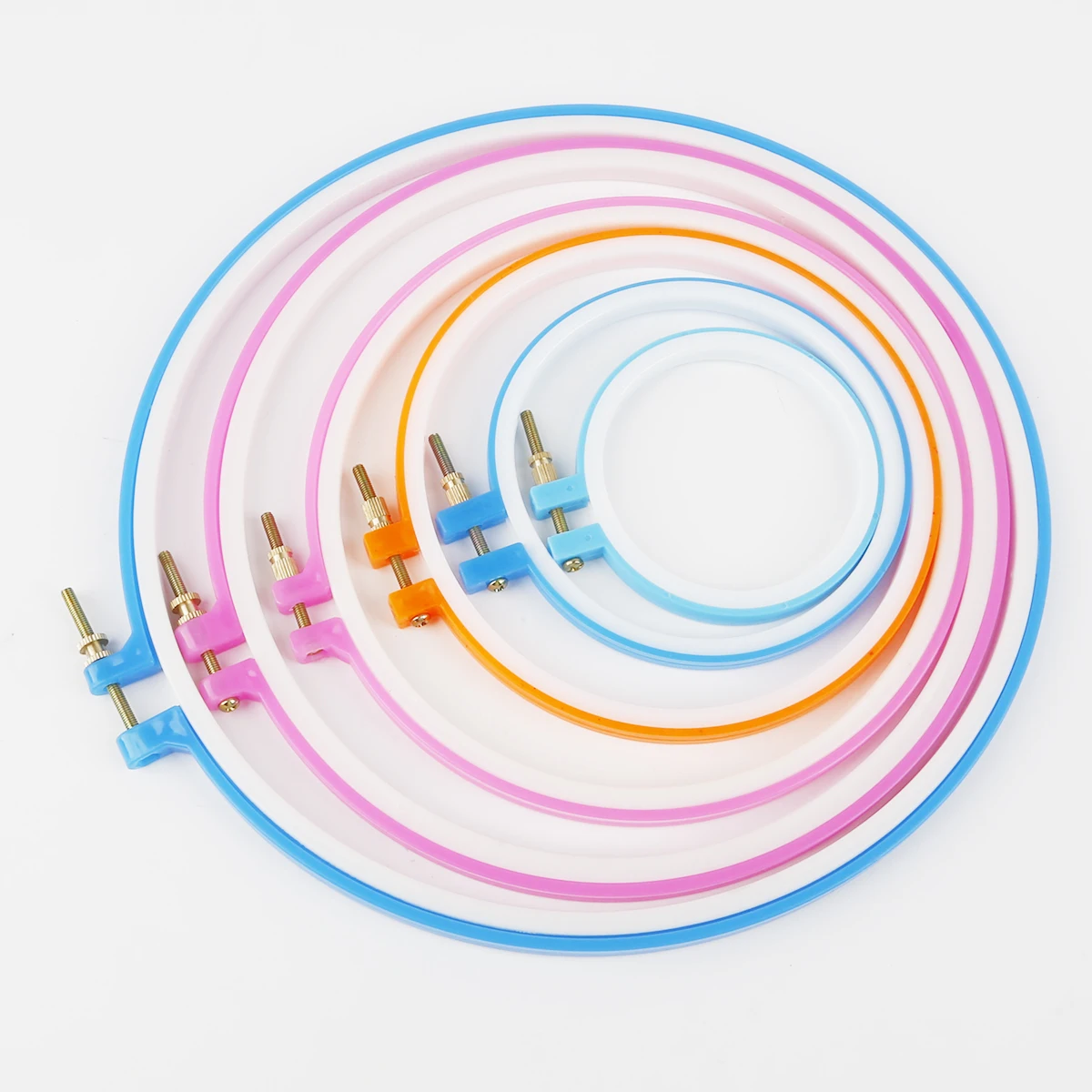 Пластиковая рамка для вышивки круглая бамбуковая машинка крестиком ручной