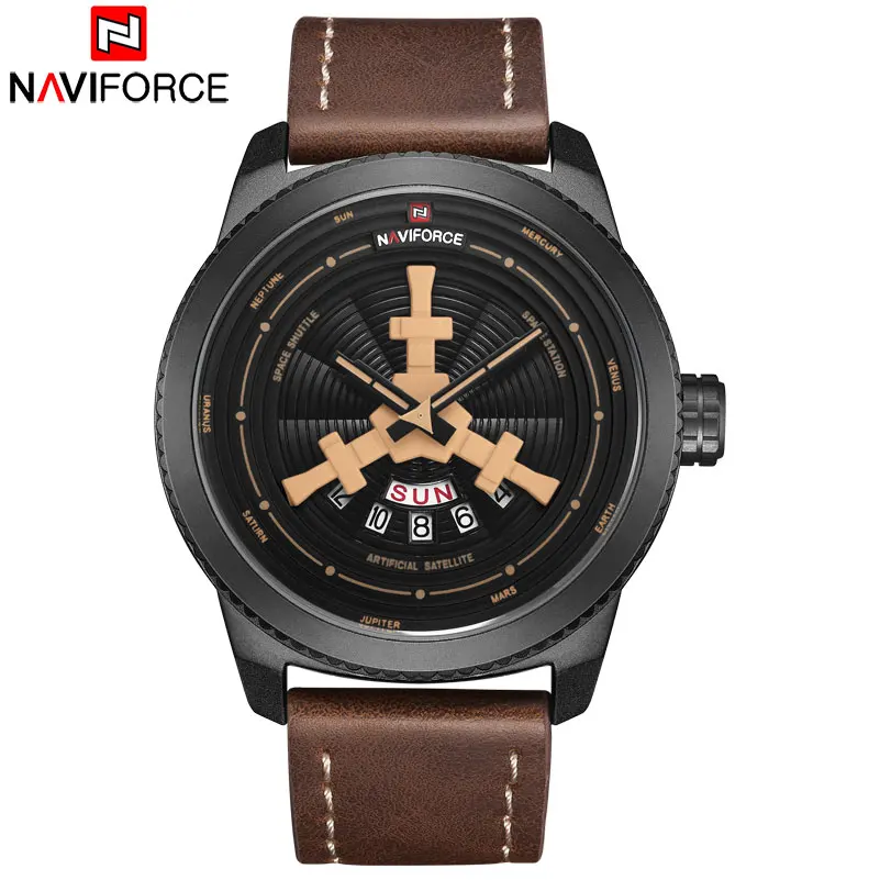 Часы наручные NAVIFORCE Fashoin мужские кварцевые повседневные спортивные с принтом