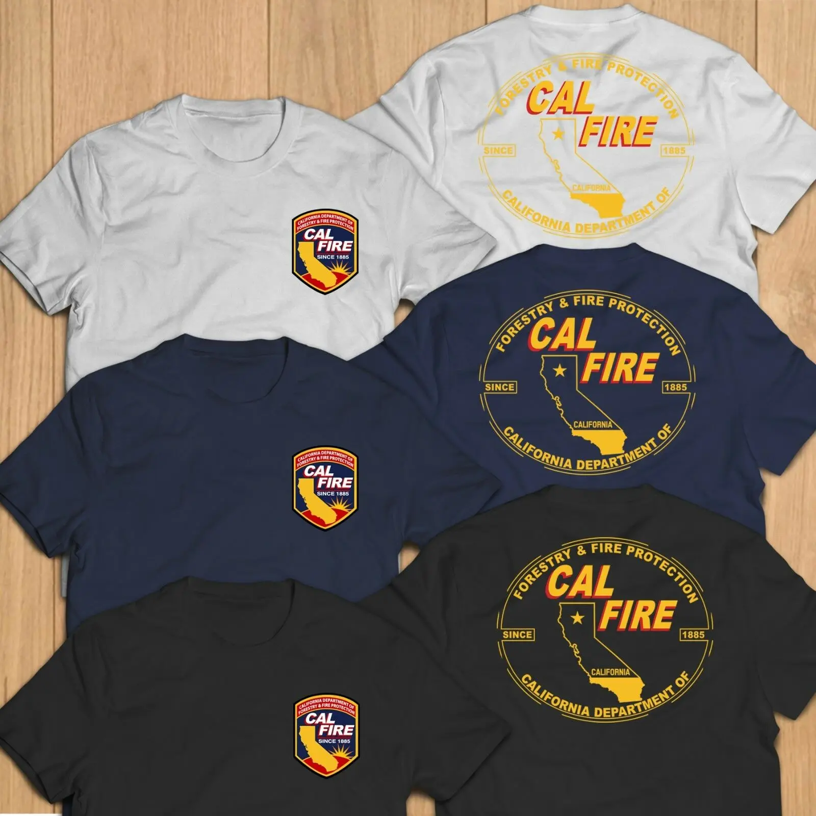 California Calfire пожарный отдел спасательный парамедик Футболка harajuku смешные футболки