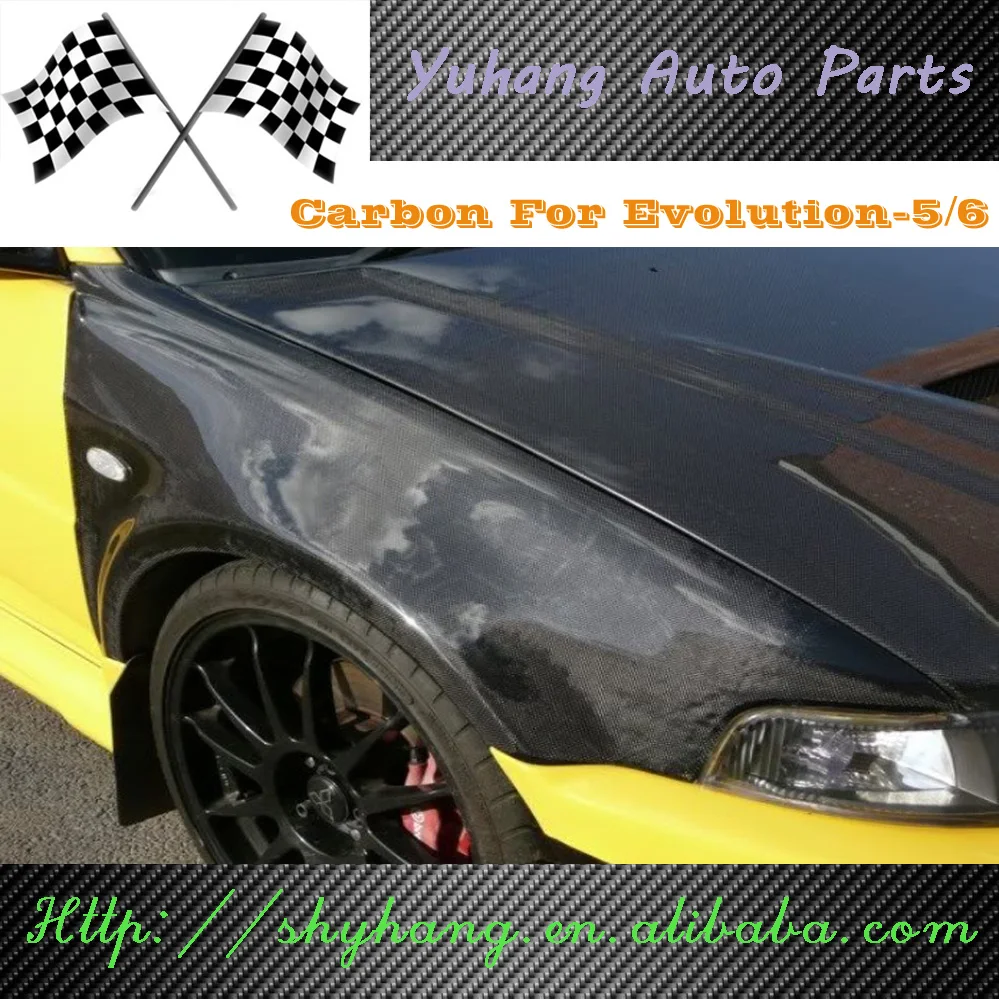 Переднее крыло из углеродного волокна в стиле OEM для Evolution EVO 5 6|evo 5|evo 6evo 6 carbon |