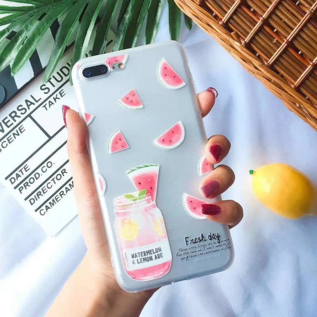 Cover For VIVO V5 V7 V9 Lite Plus Cute watermelon Bracket Silicon Case Y51 Y53 Y55 Y66 Y67 Y71 Y75 Y79 Y85 Soft |