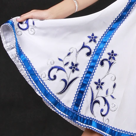 Традиционный стиль женский костюм макси платья российские танцевальные костюмы