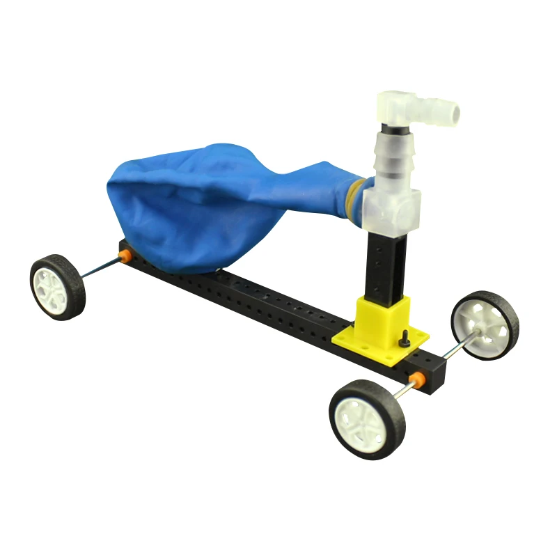 

DIY Science Experiment Equipment Balloon Powered Trolley Vehicle Model Educational Toys for Students Learning Toys