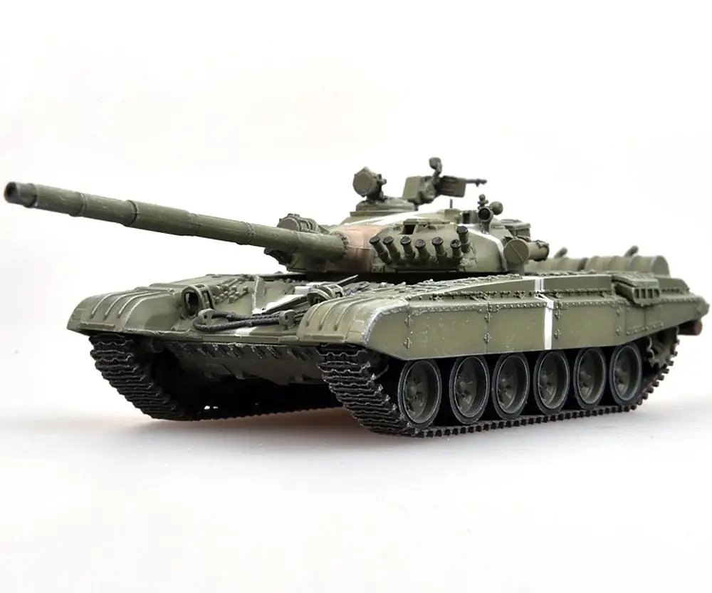 Советская армейская T-72A 1: 72 Готовая модель танка без литья под давлением |