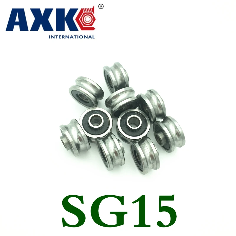 

Free Shipping Axk 20 Pcs Sg15 2rs U Groove Pulley Ball Bearings 5*17*8*9.75 Mm Track Guide Roller Bearing Sg5rs V17