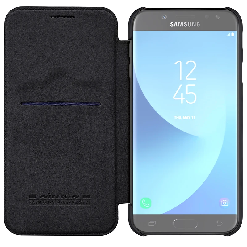 Чехол для телефона Samsung J5 2017 оригинальный кожаный чехол Nillkin QIN с откидной крышкой