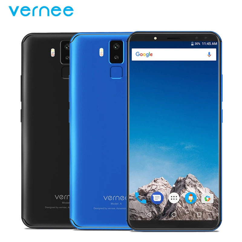 Оригинальный Vernee X мобильный телефон 6 0 дюймовый экран 4 ГБ ОЗУ 64 Гб ПЗУ MTK6763