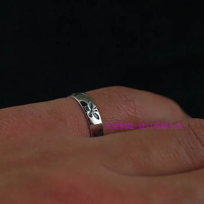 

925 sterling silver girls section butterflies Thai silver ring tail ring