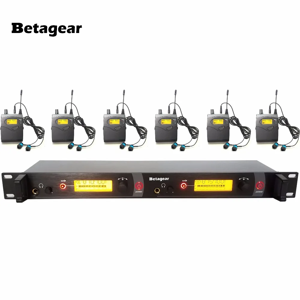 Betagear UHF живой звук беспроводная внутриканальная аудиосистема + наушники 6
