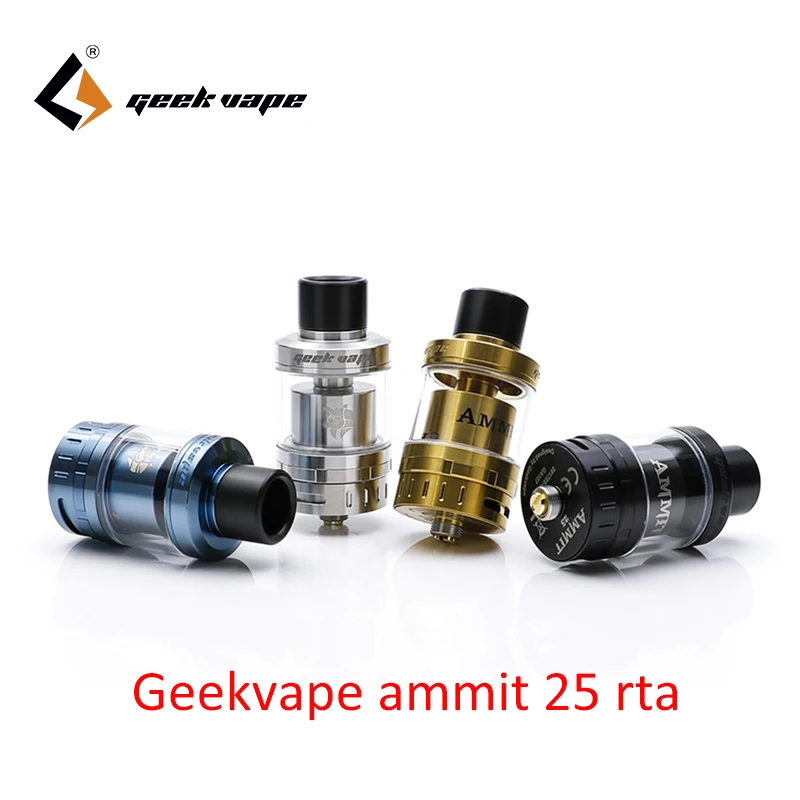 Оригинальный GeekVape Ammit 25 RTA Geekvape ammit 2 мл/5 мл Улучшенная 3D система воздушного потока