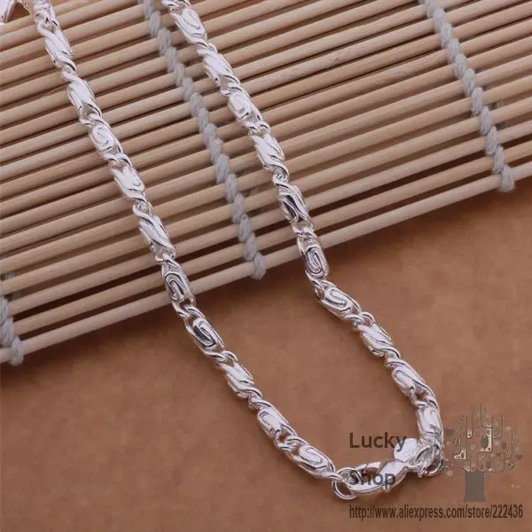Ожерелье из серебра AN612 925 пробы модные ювелирные украшения железнодорожный
