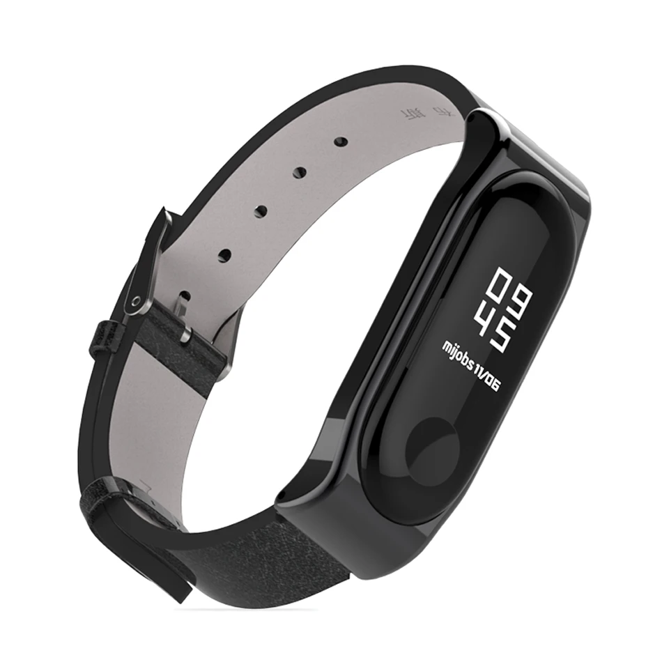 Кожаный ремешок Mijobs для Xiaomi Mi Band 4 сменный наручных часов 3 смарт-браслет Miband Mi3 |