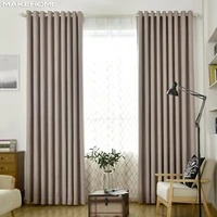 twill linen modern curtains for living room blackout curtains for bedroom kitchen thick fabric thermal insulating curtain drapes