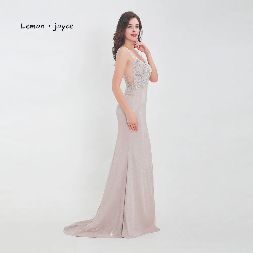 Lemon joyce Формальные Вечерние платья 2020 новый стиль v образным вырезом Сексуальная