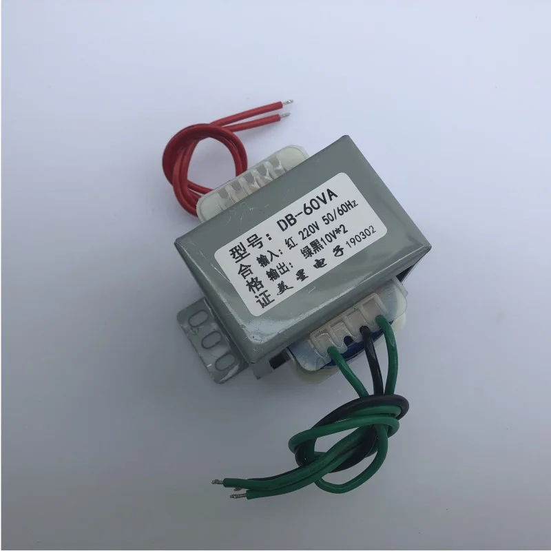 Мощность трансформатор EI66* 44 DB-60VA 220V до 10V* 2 двойной 10V 3A используется для одного 20V