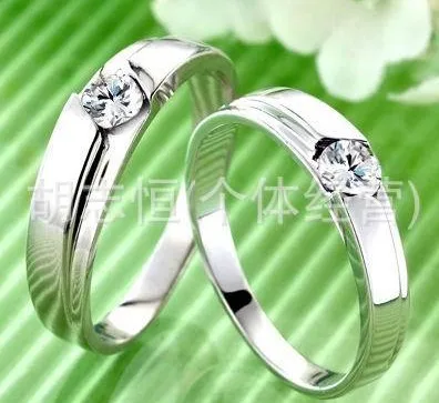 Bijoux SILVER пару Anneaux для женщин кольцо Мужчины продавец пар Обручальное Свадебные