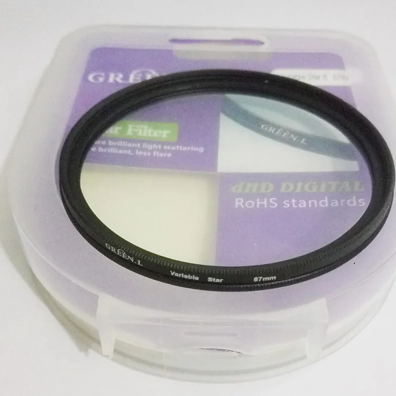 49 52 55 58 62 67 72 77 82 mm Green L camera lens variable star filter Point 4PT 6PT 8PT Star -4 6 8 Filter for canon nikon | Электроника