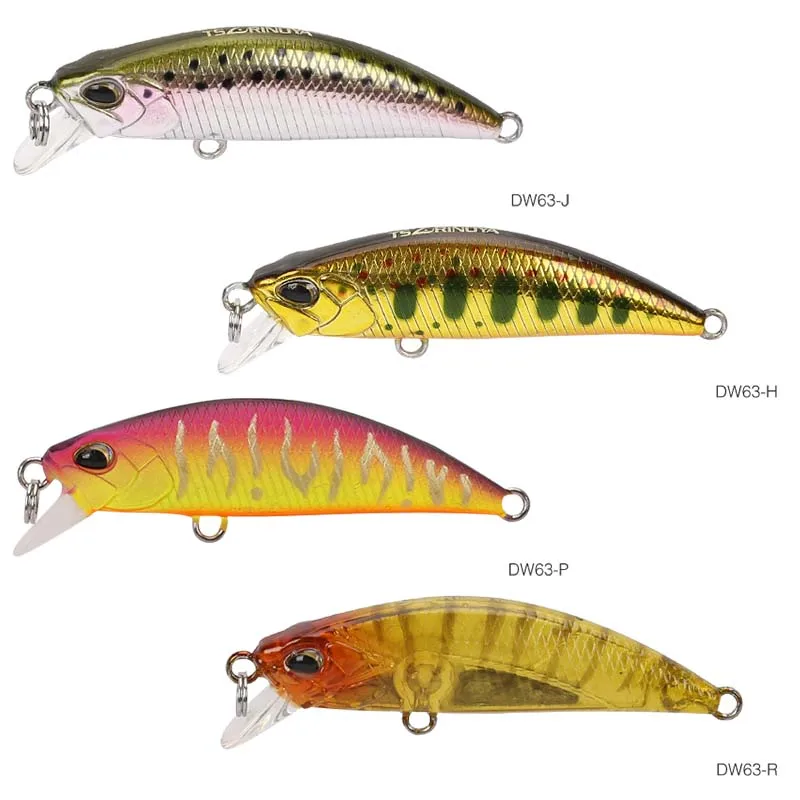 DW63-J-H-P-R TSURINOYA DW63 тонущие приманки Minnow Набор 50 мм 5 г 4 шт. мини Гольян жесткие рыболовные плавающие приманки Искусственные воблеры кренкбейт Peche Leurre - Цвет: DW63-J-H-P-R