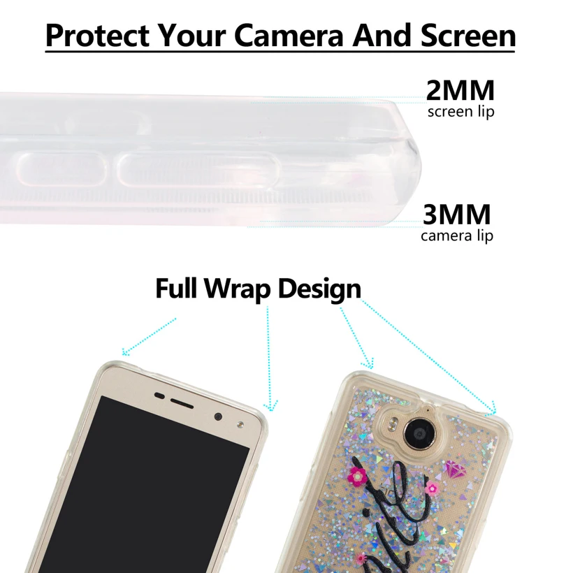 Soaptree чехол для телефона для huawei Y6 Y5 Honor 6 Play Y5 III Y5 3 Nova Young 5,0 дюймов Блестящий жидкий Мягкий ТПУ чехол