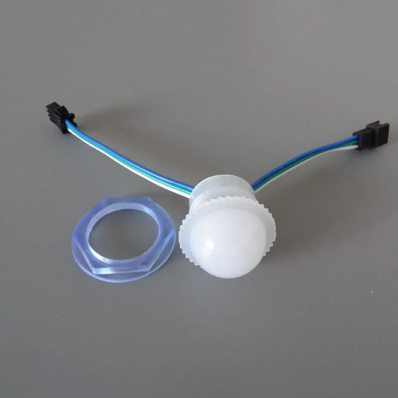 Диаметр 26 мм WS2811 светодиодный pixel Модуль 3 шт 5050 SMD RGB DC12V вход 0 72 W точка строку 1000
