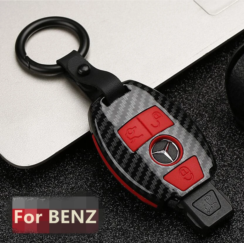 Автомобильный держатель для ключей из углеродного волокна ABS Mercedes Benz C Class W204 GLC 260