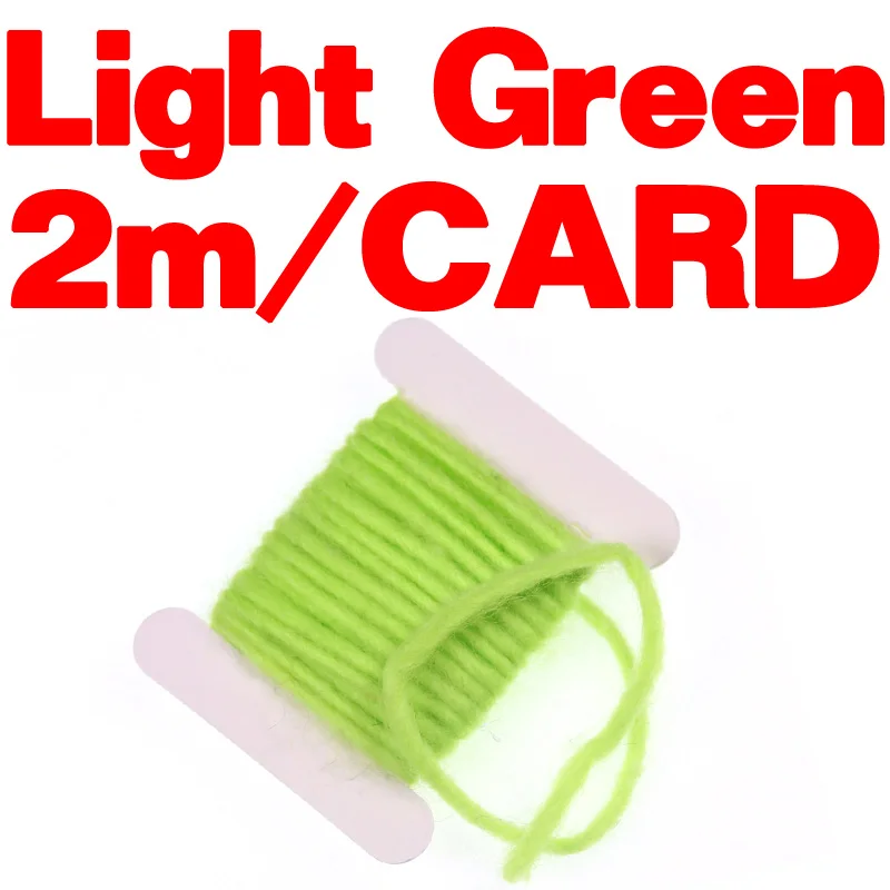 Light Green Bimoo 2 м/карта 3 мм мухобойка пряжа яйцо мухобойка Материал Розовый Желтый Красный Флуо Зеленый - Цвет: Light Green