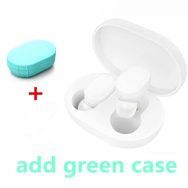 Xiaomi mi Airdots Молодежные настоящие беспроводные наушники TWS Bluetooth V5.0 гарнитура Стерео шумоподавление Air Pro вкладыши mi c Handsfree - Color: airdots add green
