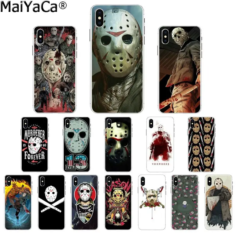 MaiYaCa Jason Voorhees Friday The 13th DIY красивый чехол для телефона, аксессуары для iPhone 8 7 6 6S Plus 5 5S SE XR X XS MAX