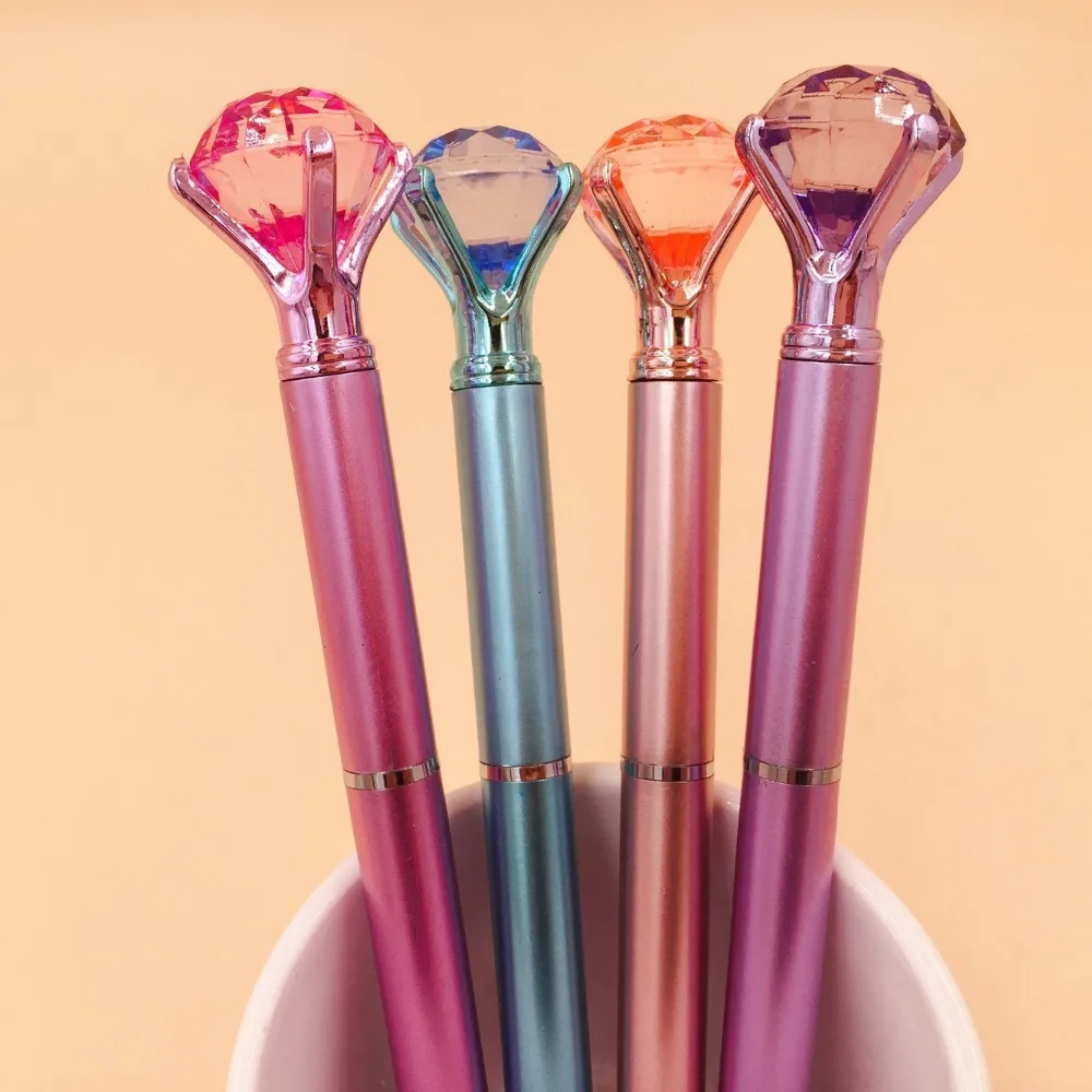 48 шт./лот с украшением в виде кристаллов шариковая ручка Творческий канцелярские