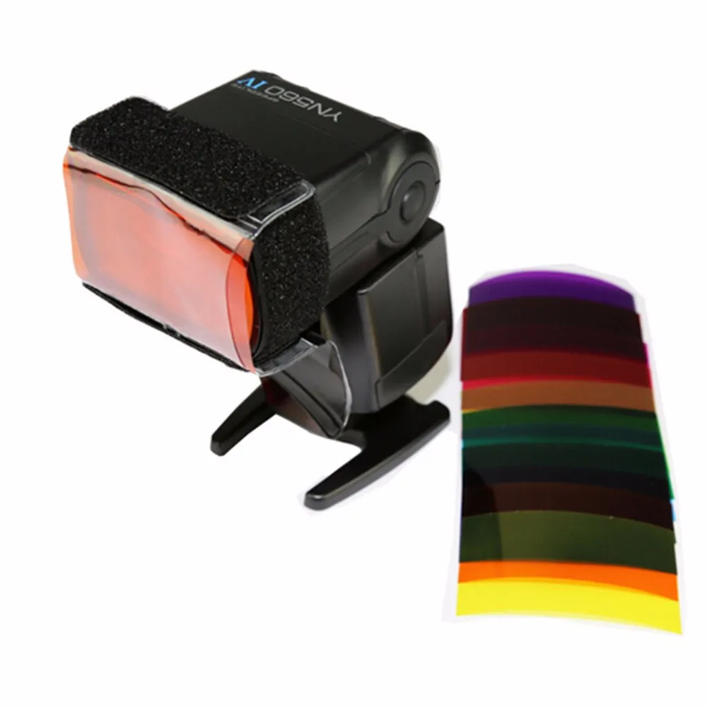 12 видов цветов гелевый фильтр рассеиватель для вспышки софтбокс студийный