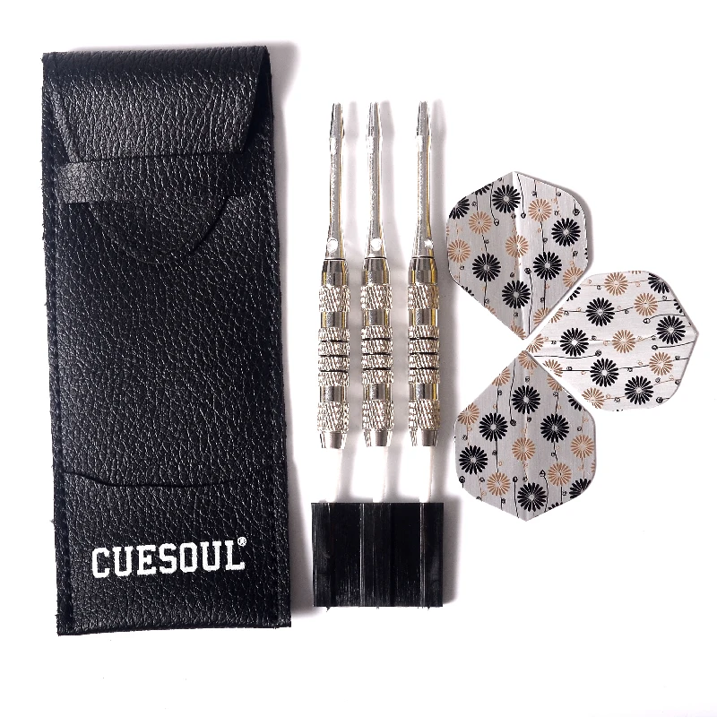

CUESOUL 3pcs Professional 16.5g 15cm Sliver Soft Darts Electronic Soft Tip With Aluminum Shaft