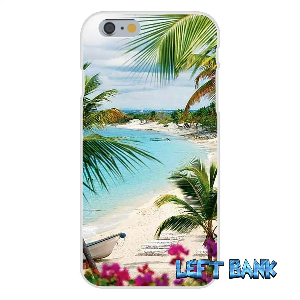 Для iPhone 4 4S 5 5S 5C SE 6 6S 7 Plus модный пляжный Мягкий силиконовый чехол из ТПУ с