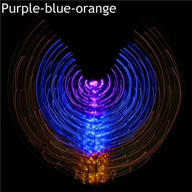 Светодиодные Крылья для танца живота 5 цветов|Сверкающие товары вечеринки| |