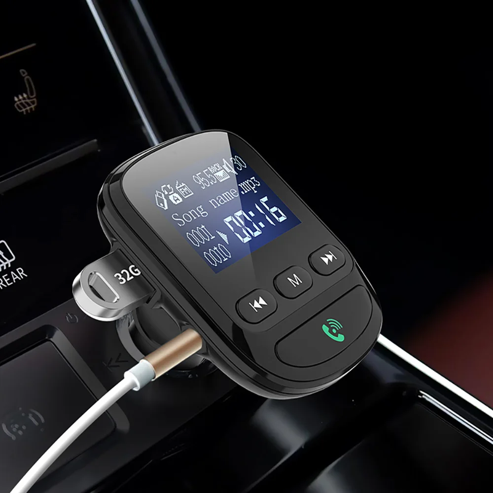 3а Двойной USB Bluetooth автомобильное зарядное устройство Handsfree автомобильный