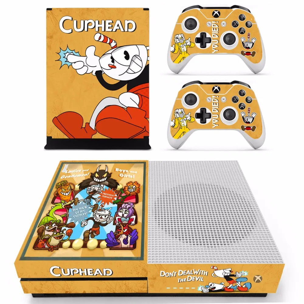 Игра Кубок кожи Стикеры наклейка для Microsoft Xbox One S консоли и 2 контроллеры для Xbox One S шкуры Стикеры s винил