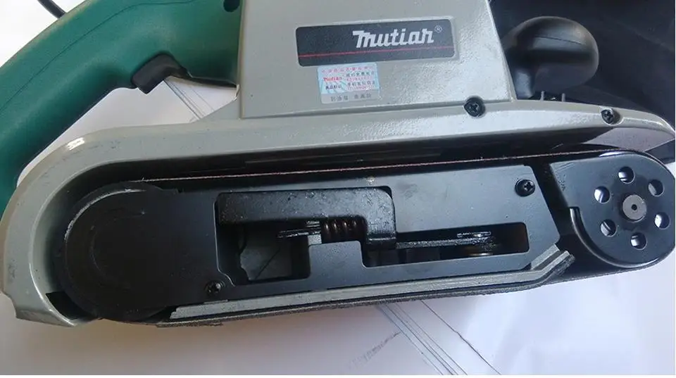 Япония Makita 4 дюйма абразивная ленточная машина ленточная шлифовальная машина по дереву Полированная Металлическая шлифовальная машина 1600 Вт 500 м/мин