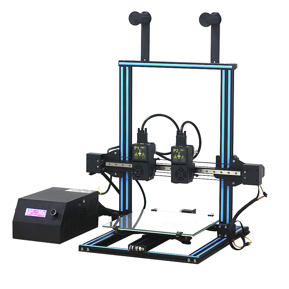 TL-D3 Impresora 3D двухцветный 3d принтер с двумя насадками 300*300*400 мм линейный рельс цифровая 3D печать 4,3 дюймов сенсорный экран