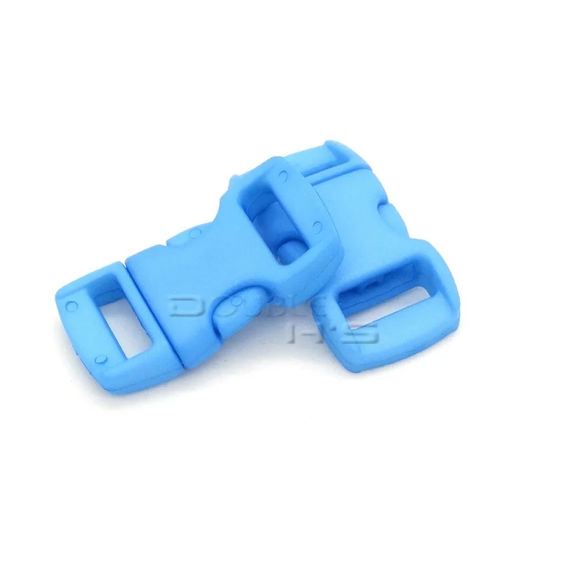 500pcs/lot Mixed Colorful 3/8&quot(10mm) Plastic Buckles Contoured Curved For Paracord Bracelets | Дом и сад