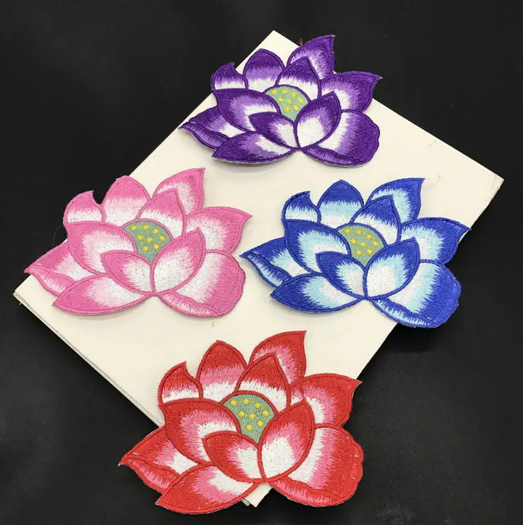 

New arrival 20 pcs Flowers Embroidered patches iron on Jeans coat tshirt bag dress decor repair Motif accessory diy