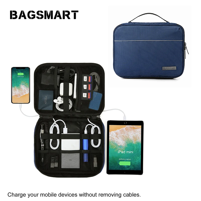 Водонепроницаемый электронный аксессуар Bagsmart сумка Органайзер для путешествий